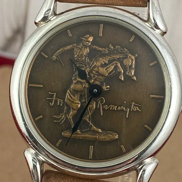 Vintage Bronco Buster by Frederic Remington Original Masterpiece Watch